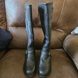 Black Tall Women's Boots Size 7